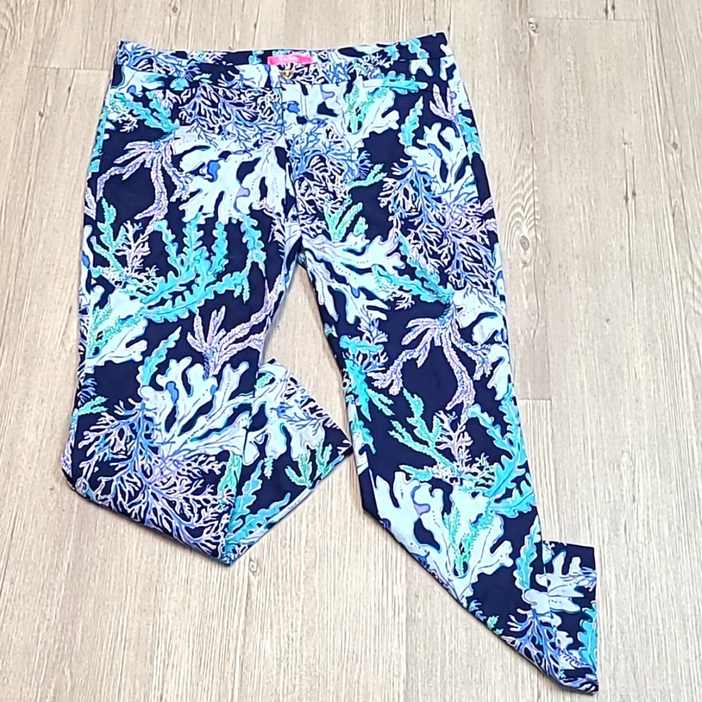 LILLY PULITZER Cotton Pants Size 16